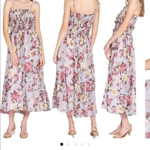 En Saison Floral Midi Sundress medium blue